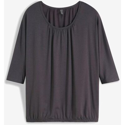 bonprix Oversize-Shirt aus Viskose-Mixgrau 32Damen bonprix Oversize-Shirt aus Viskose-Mixgrau 32Damen