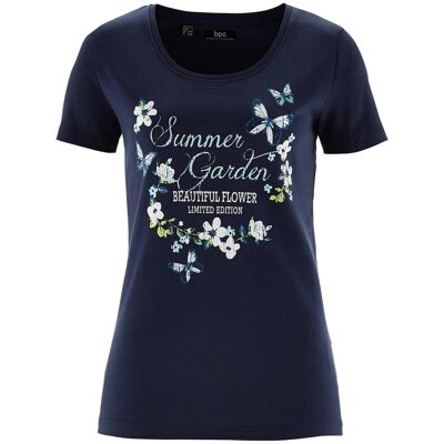bonprix Baumwoll Shirt, Kurzarmblau 52Damen bonprix Baumwoll Shirt, Kurzarmblau 52Damen