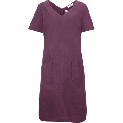 bonprix Minikleid aus Leinen-Baumwoll-Mixlila 38Damen bonprix Minikleid aus Leinen-Baumwoll-Mixlila 38Damen