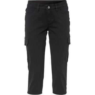 bonprix Capri-Hose aus elastischem Baumwoll-Mixschwarz 34Damen bonprix Capri-Hose aus elastischem Baumwoll-Mixschwarz 34Damen