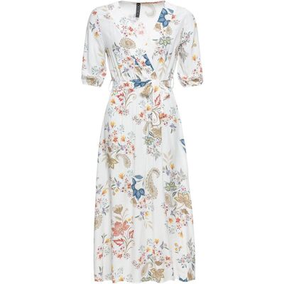 bonprix Midikleid aus fließender Viskoseweiß 36Damen bonprix Midikleid aus fließender Viskoseweiß 36Damen