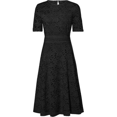 bonprix Spitzenkleid mit Häkeleinsatzschwarz 40Damen bonprix Spitzenkleid mit Häkeleinsatzschwarz 40Damen