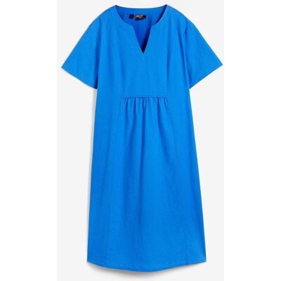 bonprix Tunika-Kleid mit Taschen aus Leinen-Baumwoll-Mixblau 40Damen bonprix Tunika-Kleid mit Taschen aus Leinen-Baumwoll-Mixblau 40Damen