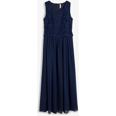 bonprix Maxikleid mit Spitzeblau 34Damen bonprix Maxikleid mit Spitzeblau 34Damen