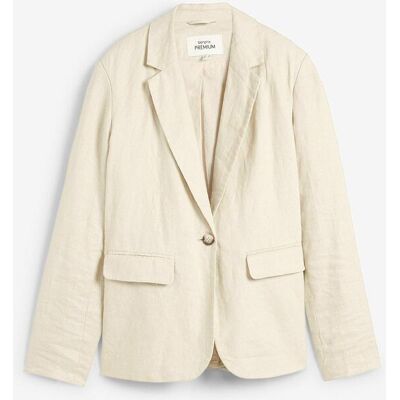 bonprix Blazer aus reinem Leinenbeige 52Damen bonprix Blazer aus reinem Leinenbeige 52Damen