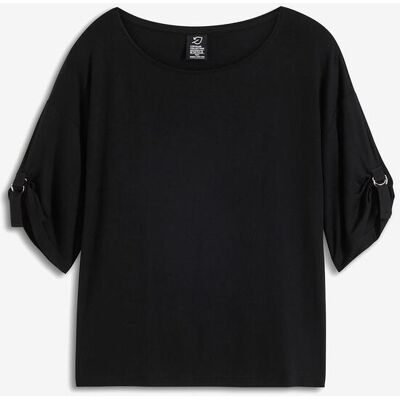 bonprix T-Shirt mit U-Boot-Ausschnittschwarz 44Damen bonprix T-Shirt mit U-Boot-Ausschnittschwarz 44Damen