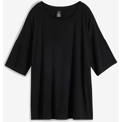 bonprix Oversize-Shirt aus fließender Viskoseschwarz 40Damen bonprix Oversize-Shirt aus fließender Viskoseschwarz 40Damen