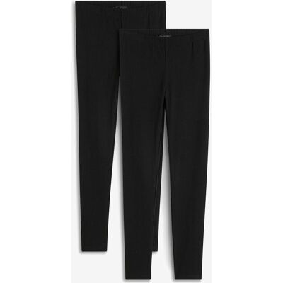 bonprix Knöchelfreie Leggings (2er-Pack)schwarz 48Damen bonprix Knöchelfreie Leggings (2er-Pack)schwarz 48Damen