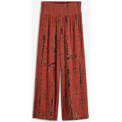 bonprix Palazzo-Hose aus fließender Viskoserot 48Damen bonprix Palazzo-Hose aus fließender Viskoserot 48Damen