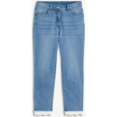 bonprix Stretch-Jeans mit Bordüreblau 40Damen bonprix Stretch-Jeans mit Bordüreblau 40Damen