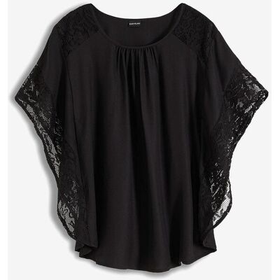 bonprix Tunikabluse mit Applikationenschwarz 50Damen bonprix Tunikabluse mit Applikationenschwarz 50Damen