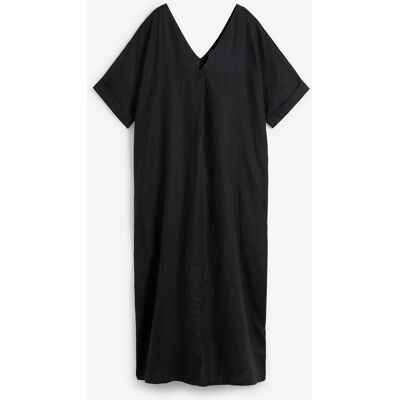 bonprix Kaftan-Kleid aus reinem Leinenschwarz 38Damen bonprix Kaftan-Kleid aus reinem Leinenschwarz 38Damen