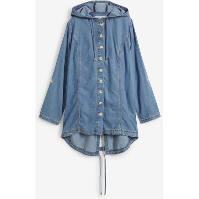 bonprix Hemd-Jacke mit kühlendem Leinenblau 44Damen bonprix Hemd-Jacke mit kühlendem Leinenblau 44Damen