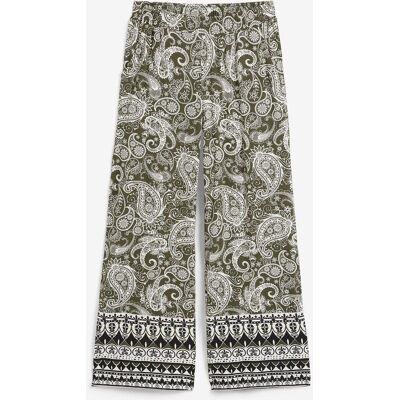 bonprix Palazzo-Hose aus softem Viskose-Mixgrün 44Damen bonprix Palazzo-Hose aus softem Viskose-Mixgrün 44Damen