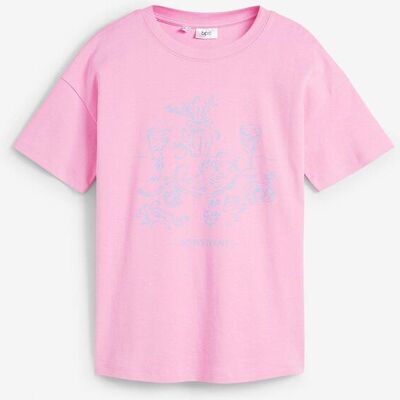 bonprix Oversized T-Shirt aus Bio-Baumwollerosa 52Damen bonprix Oversized T-Shirt aus Bio-Baumwollerosa 52Damen