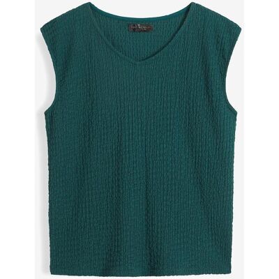 bonprix Top aus leichtem Crêpegrün 52Damen bonprix Top aus leichtem Crêpegrün 52Damen