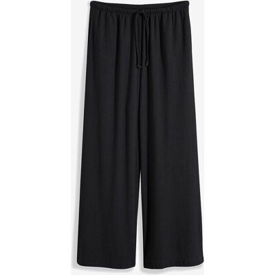 bonprix Weite Hose aus strukturiertem Crêpeschwarz 48Damen bonprix Weite Hose aus strukturiertem Crêpeschwarz 48Damen