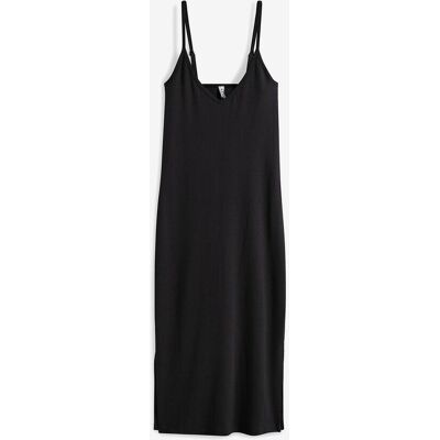 bonprix Geripptes Bodycon-Kleid aus elastischem Baumwoll-Mixschwarz 40Damen bonprix Geripptes Bodycon-Kleid aus elastischem Baumwoll-Mixschwarz 40Damen
