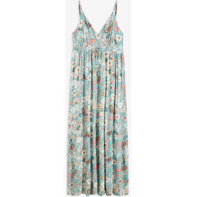 bonprix Maxikleid aus fließendem Viskose-Mixblau 36Damen bonprix Maxikleid aus fließendem Viskose-Mixblau 36Damen
