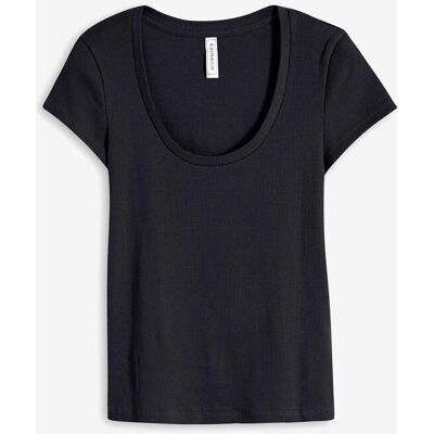 bonprix T-Shirt aus reiner Bio-Baumwolleschwarz 32Damen bonprix T-Shirt aus reiner Bio-Baumwolleschwarz 32Damen