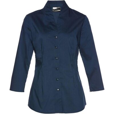 bonprix Bluse mit Stehkragenblau 38Damen bonprix Bluse mit Stehkragenblau 38Damen