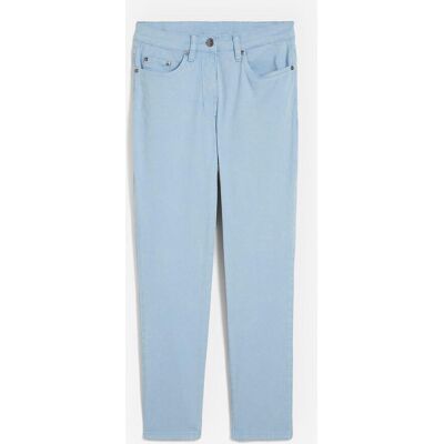bonprix Verkürzte Twill-Hose im Used-Lookblau 42Damen bonprix Verkürzte Twill-Hose im Used-Lookblau 42Damen