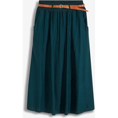bonprix Maxirock mit Gürtel (2-tlg.Set)grün 38Damen bonprix Maxirock mit Gürtel (2-tlg.Set)grün 38Damen