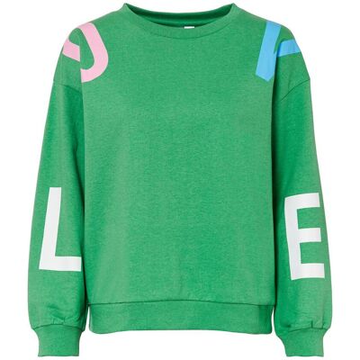 bonprix Oversize-Sweatshirt aus weichem Baumwoll-Mixgrün 36Damen bonprix Oversize-Sweatshirt aus weichem Baumwoll-Mixgrün 36Damen