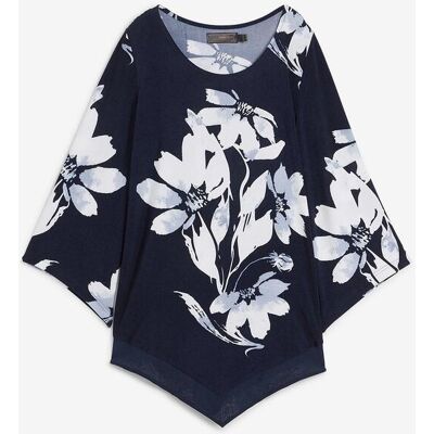 bonprix Shirt-Tunika mit floralem Musterblau 40Damen bonprix Shirt-Tunika mit floralem Musterblau 40Damen