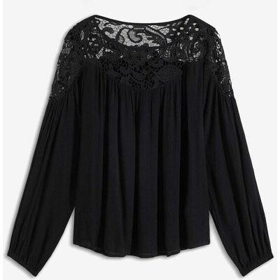 bonprix Tunika aus fließender Viskoseschwarz 50Damen bonprix Tunika aus fließender Viskoseschwarz 50Damen