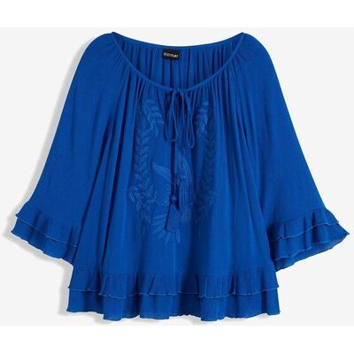 bonprix Tunika aus softer Viskoseblau 38Damen bonprix Tunika aus softer Viskoseblau 38Damen