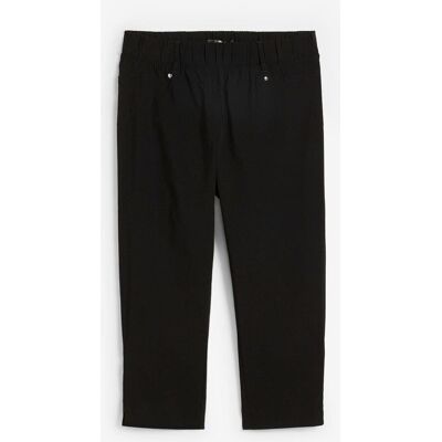 bonprix Stretchcapri mit Schlupfbundschwarz 42Damen bonprix Stretchcapri mit Schlupfbundschwarz 42Damen