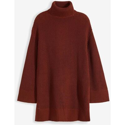bonprix Oversize-Rollkragenpullover aus Baumwoll-Mixbraun 52Damen bonprix Oversize-Rollkragenpullover aus Baumwoll-Mixbraun 52Damen