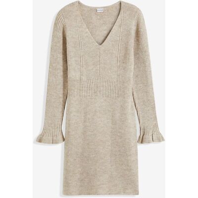 bonprix Strickkleidbeige 52Damen bonprix Strickkleidbeige 52Damen