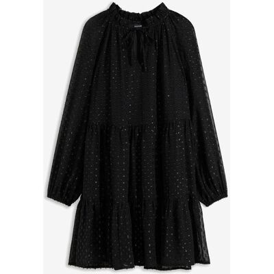 bonprix Tunika-Kleid mit Glitzereffektschwarz 42Damen bonprix Tunika-Kleid mit Glitzereffektschwarz 42Damen