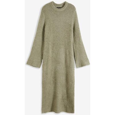 bonprix Strickkleid aus Bouclégrün 36Damen bonprix Strickkleid aus Bouclégrün 36Damen