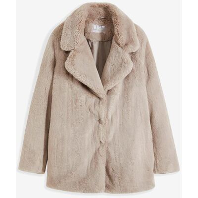 bonprix Fellimitat-Mantelgrau 52Damen bonprix Fellimitat-Mantelgrau 52Damen