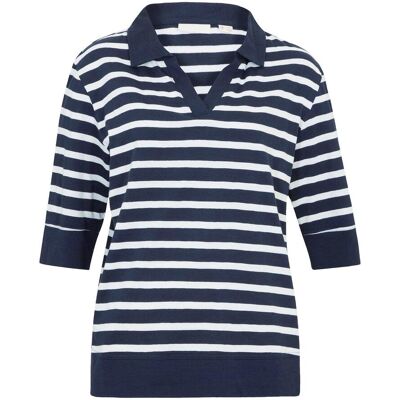 bonprix Poloshirt aus Baumwolle-Viskose Mixblau 32Damen bonprix Poloshirt aus Baumwolle-Viskose Mixblau 32Damen