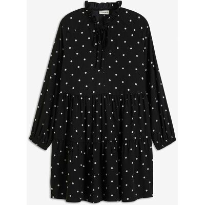 bonprix Tunika-Kleid mit Bindebandschwarz 42Damen bonprix Tunika-Kleid mit Bindebandschwarz 42Damen