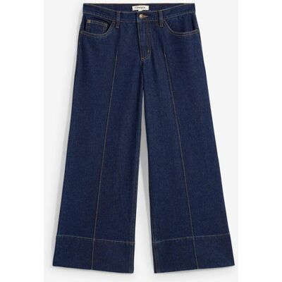 bonprix Wide Leg Jeans Mid Waist, croppedblau 40Damen bonprix Wide Leg Jeans Mid Waist, croppedblau 40Damen