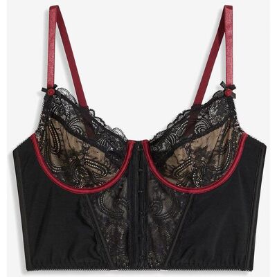 bonprix Corsagen-Top mit Bügelschwarz 70Damen bonprix Corsagen-Top mit Bügelschwarz 70Damen