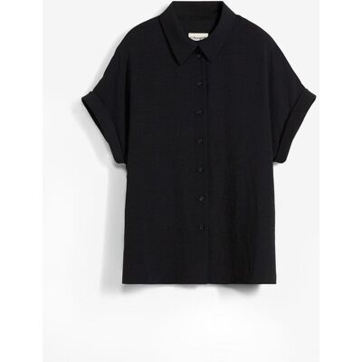 bonprix Oversized Bluse aus strukturiertem Crêpeschwarz 48Damen bonprix Oversized Bluse aus strukturiertem Crêpeschwarz 48Damen