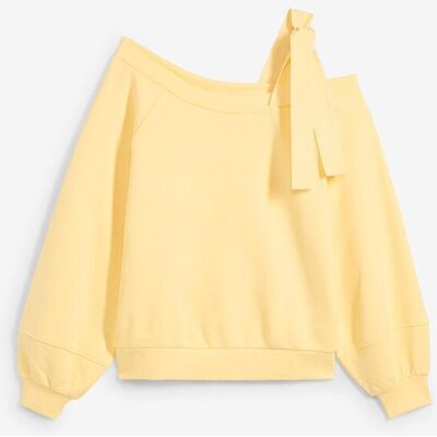 bonprix Weites Sweatshirt mit One-Shouldergelb 52Damen bonprix Weites Sweatshirt mit One-Shouldergelb 52Damen