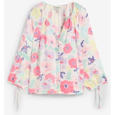 bonprix Musselin-Bluse aus reiner Baumwollebunt 38Damen bonprix Musselin-Bluse aus reiner Baumwollebunt 38Damen