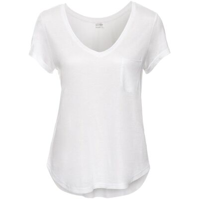 bonprix T-Shirt aus softer Viskoseweiß 32Damen bonprix T-Shirt aus softer Viskoseweiß 32Damen