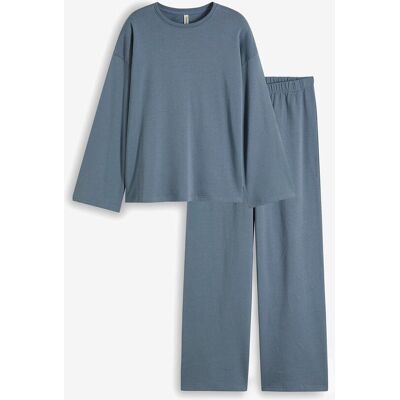 bonprix Oversized Loungewear Sweat Hausanzugblau 52Damen bonprix Oversized Loungewear Sweat Hausanzugblau 52Damen
