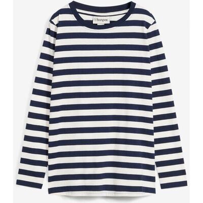 bonprix Streifenshirt aus reiner Bio-Baumwolleblau 40Damen bonprix Streifenshirt aus reiner Bio-Baumwolleblau 40Damen