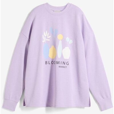 bonprix Oversize-Sweatshirt aus Baumwoll-Mixlila 52Damen bonprix Oversize-Sweatshirt aus Baumwoll-Mixlila 52Damen