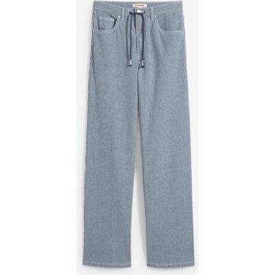 bonprix Loose Straight-Jeans, High Waist, Streifenblau 40Damen bonprix Loose Straight-Jeans, High Waist, Streifenblau 40Damen