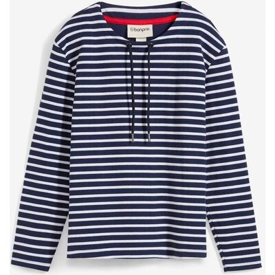bonprix Sweatshirt aus Strukturmaterialblau 48Damen bonprix Sweatshirt aus Strukturmaterialblau 48Damen